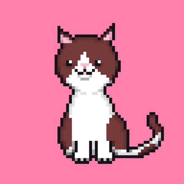 プチリアネコ　お座り