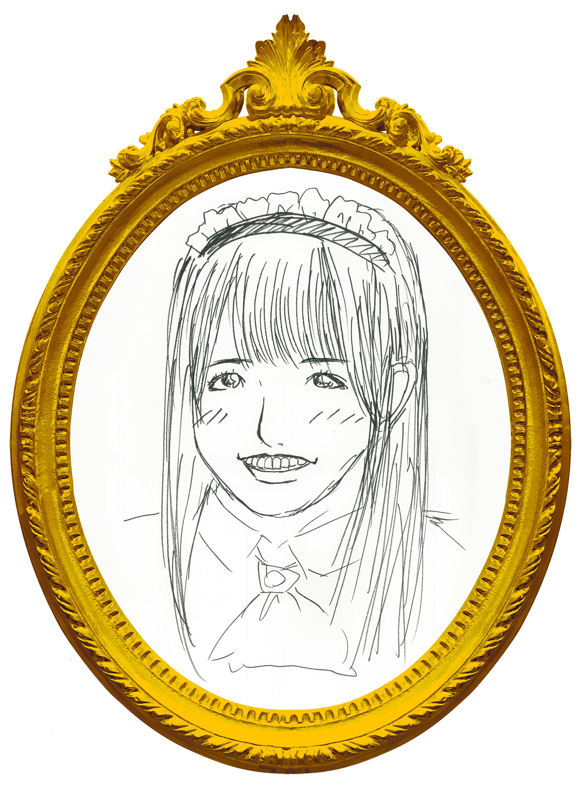 純情のアフィリア＿雨森セラ　似顔絵 #1125/2000