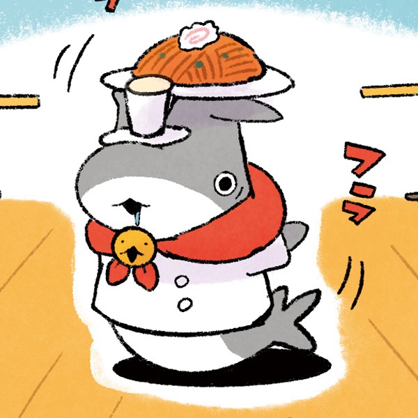 子ザメちゃんデジタルブロマイド「カフェdeおしごと」 #1542/2000