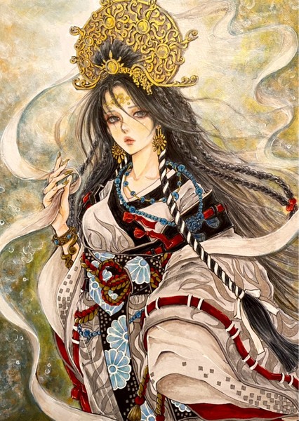 「天照大神」 kika's art : No.023 #9/100