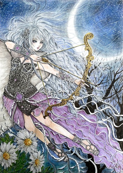 「月の女神・アルテミスの矢」 kika's art : No.030 #5/10