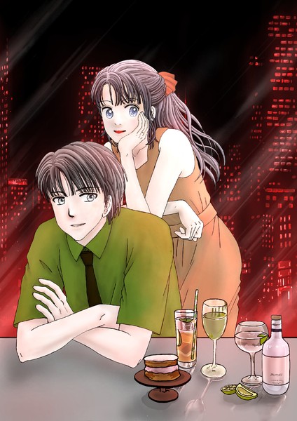 赤い夜景。 #1/3