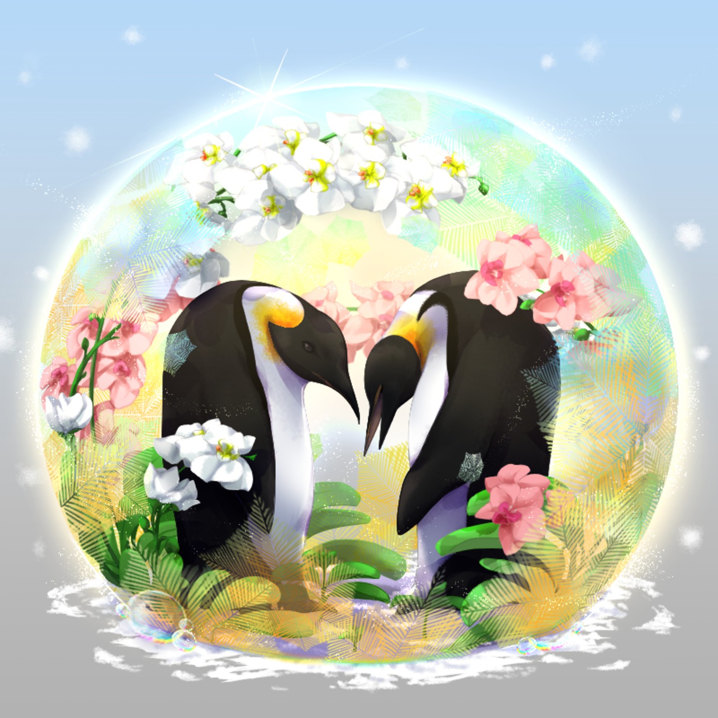 ペンギンとシャボン玉 #1/10
