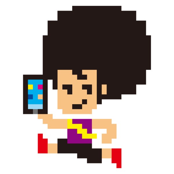 HFMラン＆ウォークチャレンジ　アフロくん　デジタルステッカー #249/1000