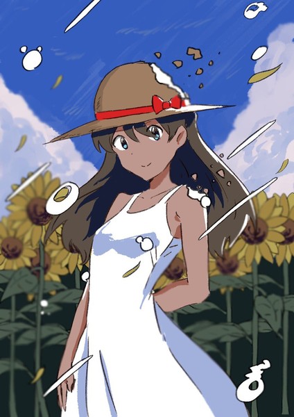 ひまわり畑と君