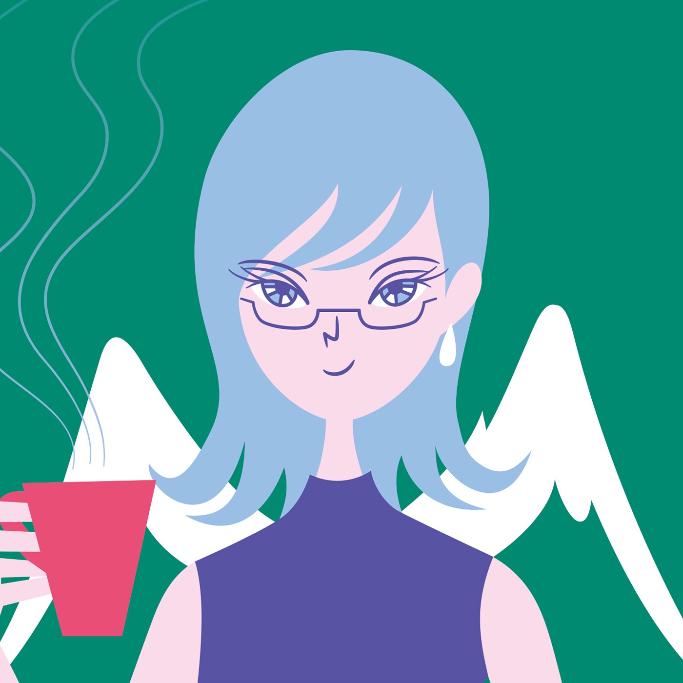 本とコーヒーの天使