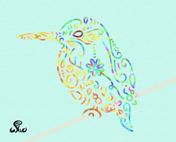 bird （motif Kingfisher)