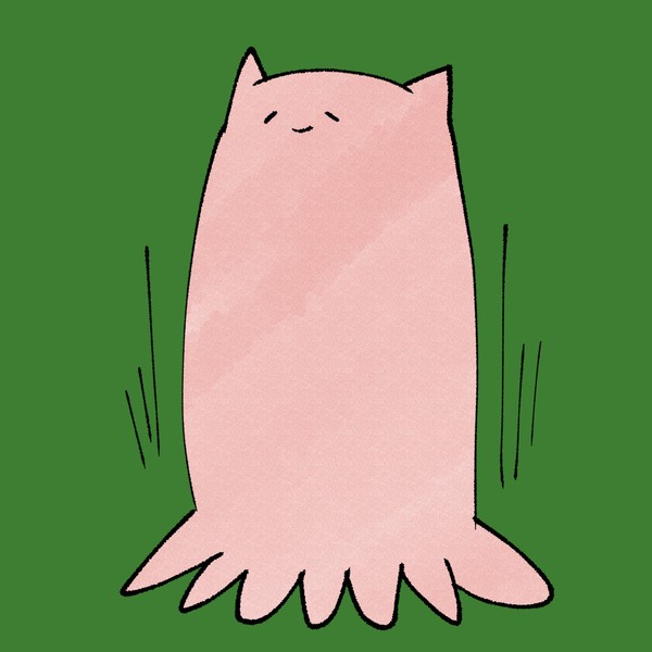 メンダコちゃん伸びる