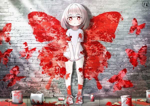 【　Butterfly Wall Art　】　Red