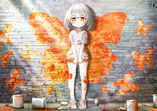 【　Butterfly Wall Art　】　Orange