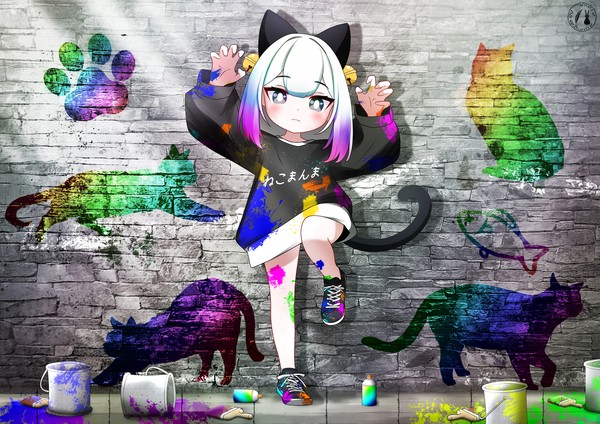 【　Cat Wall Art　】　Rainbow