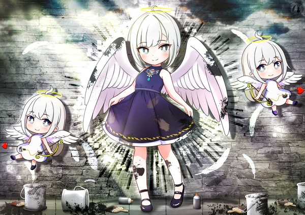 【　Angel Wall Art　】　Black