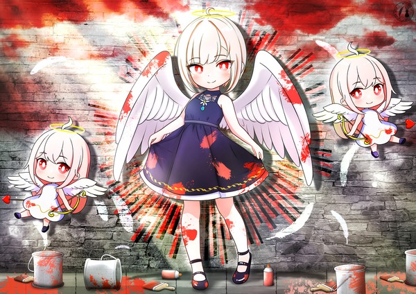 【　Angel Wall Art　】　Red