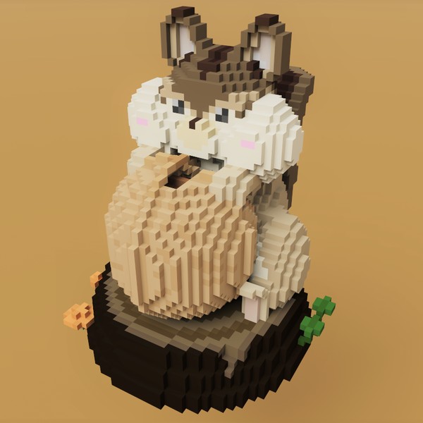 Voxel:Squirrel　【クルミ】