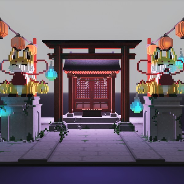 Voxel:お稲荷様 #4/5