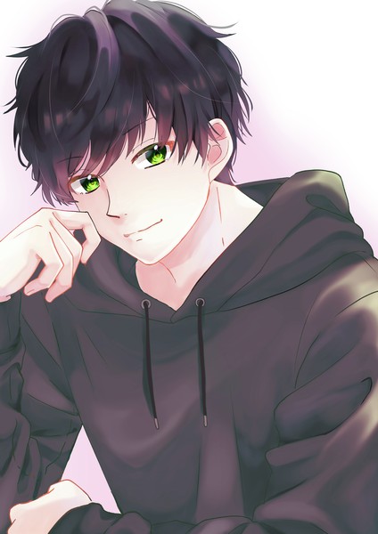 パーカー男子