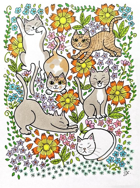 猫の冒険　色違い