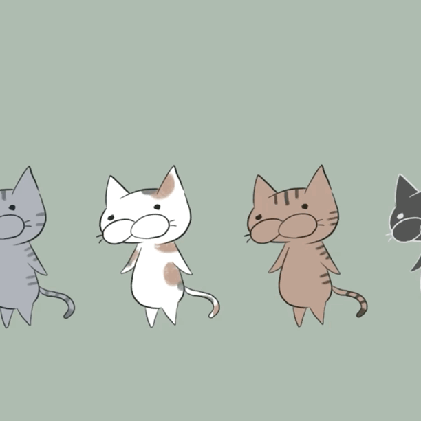 並ぶ猫 #1/5