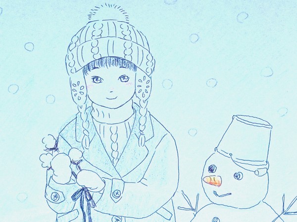 ゆきんこ帽子と雪だるま #3/10