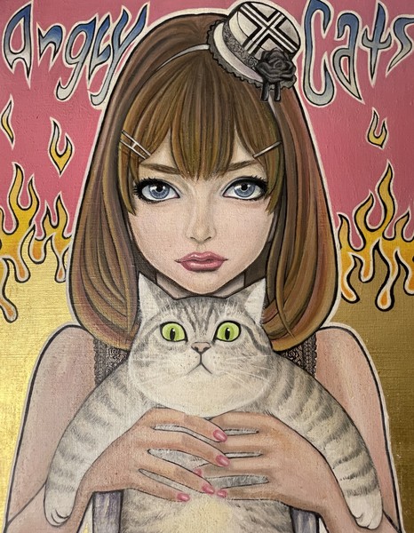 angry cats