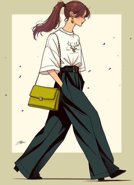 ワイドパンツ