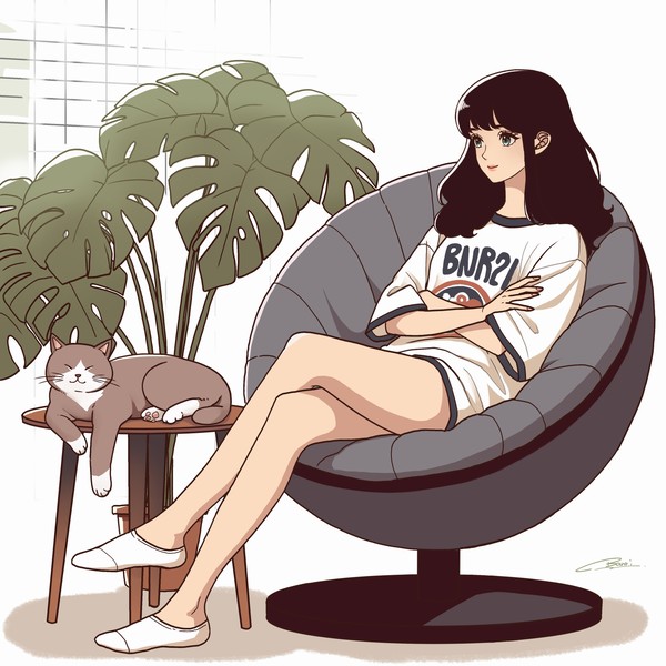 くつしたネコとくつろぐ日