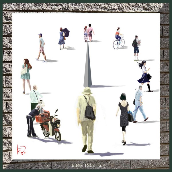 Life sundial (Summer) 6847／人生日時計　夏 #1/3