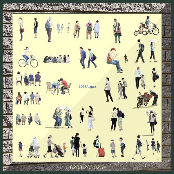 People are coming and going　6203／行き交う人々（２０１５年８月） #1/3
