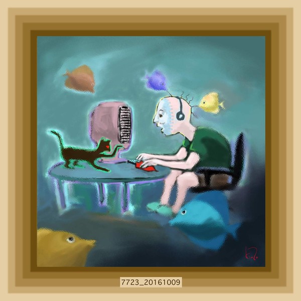 Cat and mouse 7723／猫とマウス 