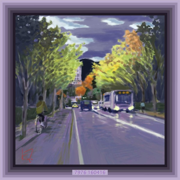 夕暮れの大学構内  7976 / University campus at dusk 