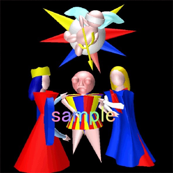 6.恋人/3Dタロット ウロボロス #1/100