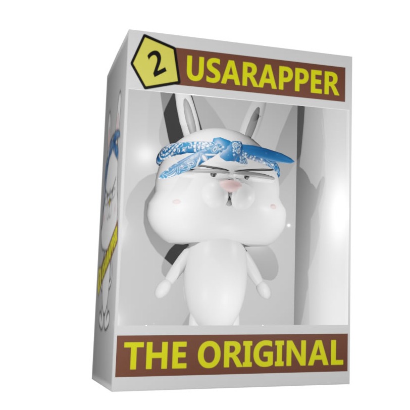 ORIGINAL 3D BOX "USARAPPER" #2 #2/10