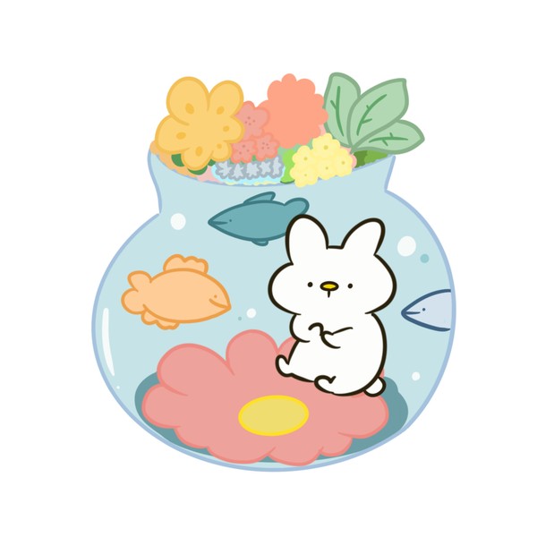 金魚鉢とうさぎ #1/3