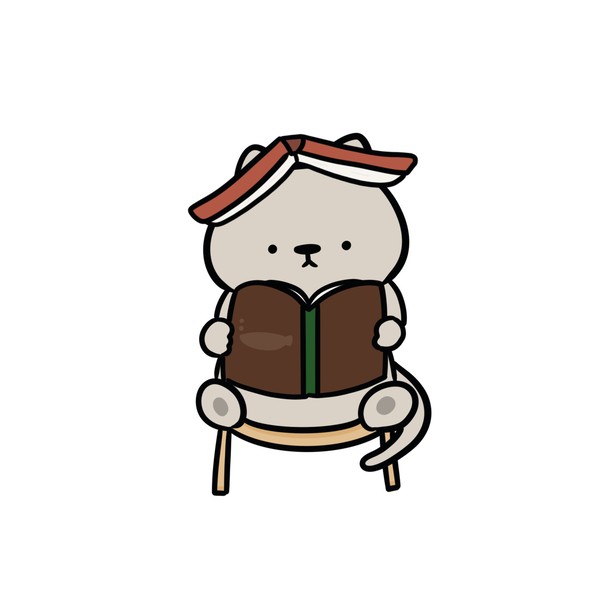 つんどくをしょうかするねこ