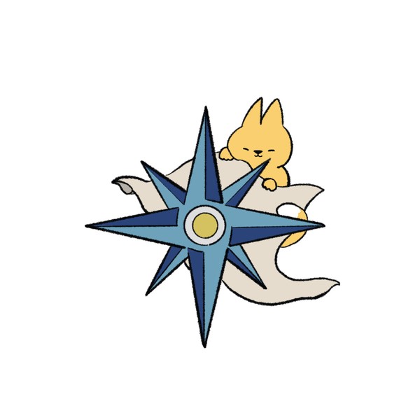 ほういじしゃくとちずときつね