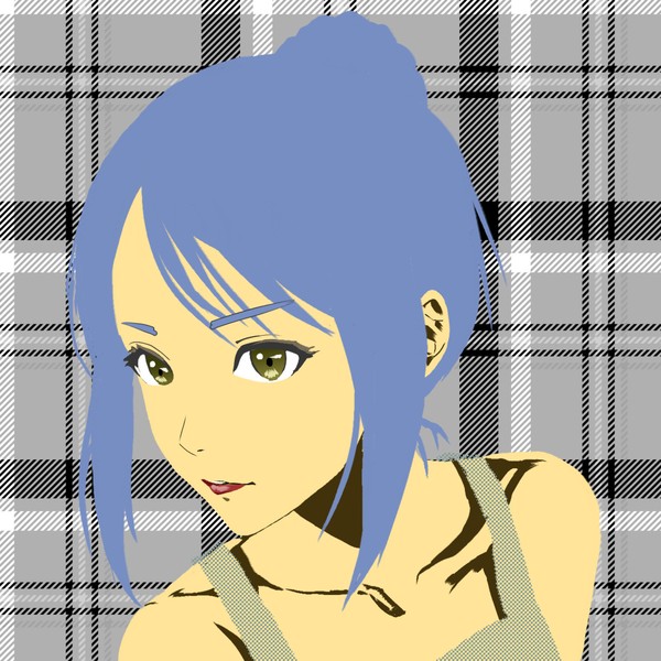 青髪の女性(モダン風) #2/20