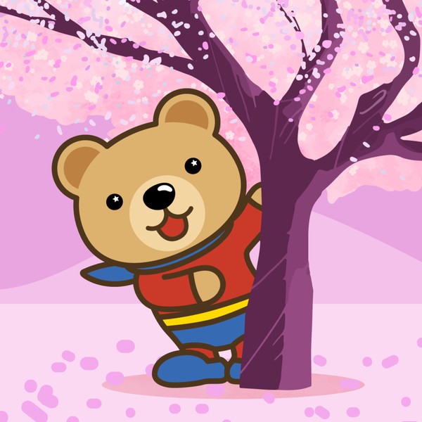 くまポン_桜 #93/300