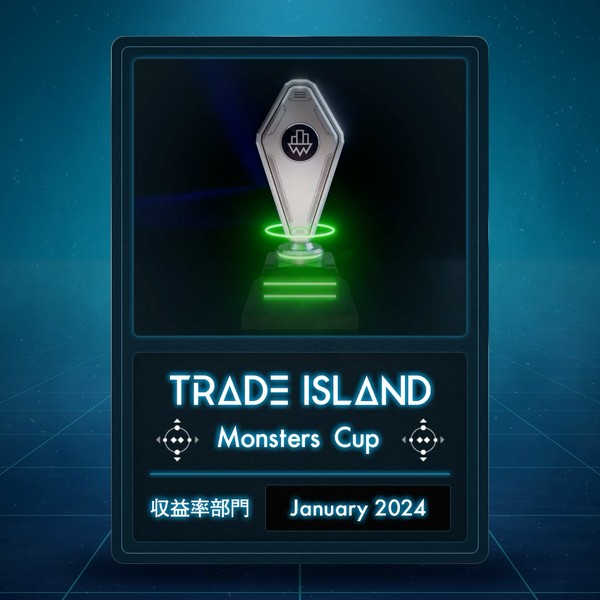 【2024.01】収益率部門「Monsters Cup」 デジタルトロフィー #10/100