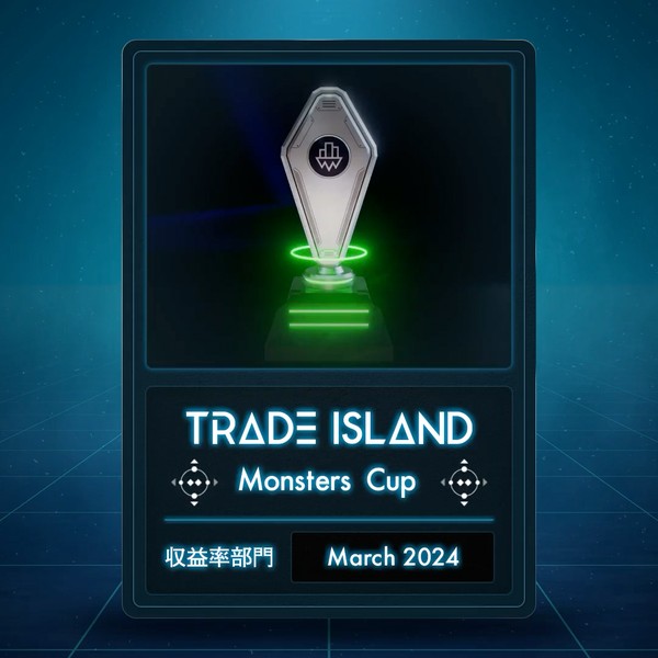 【2024.03】収益率部門「Monsters Cup」 デジタルトロフィー #19/100