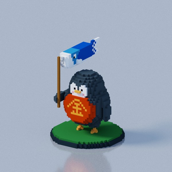 金太郎ペンギン（旗持ち） #197/200