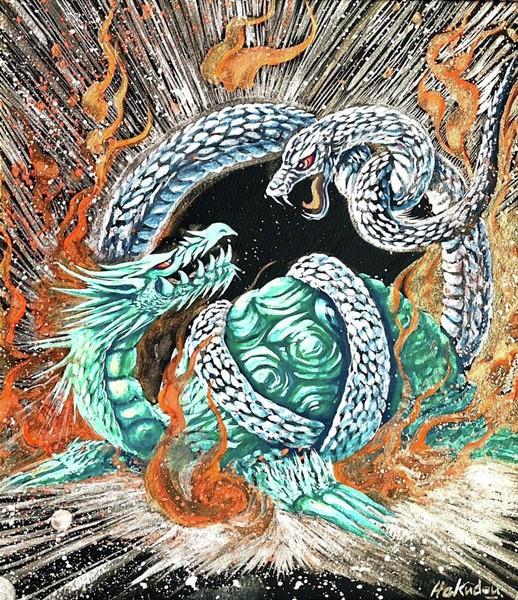 【狼煙3枚限定作品】五神獣の冬の守護神　『玄武』 #2/3