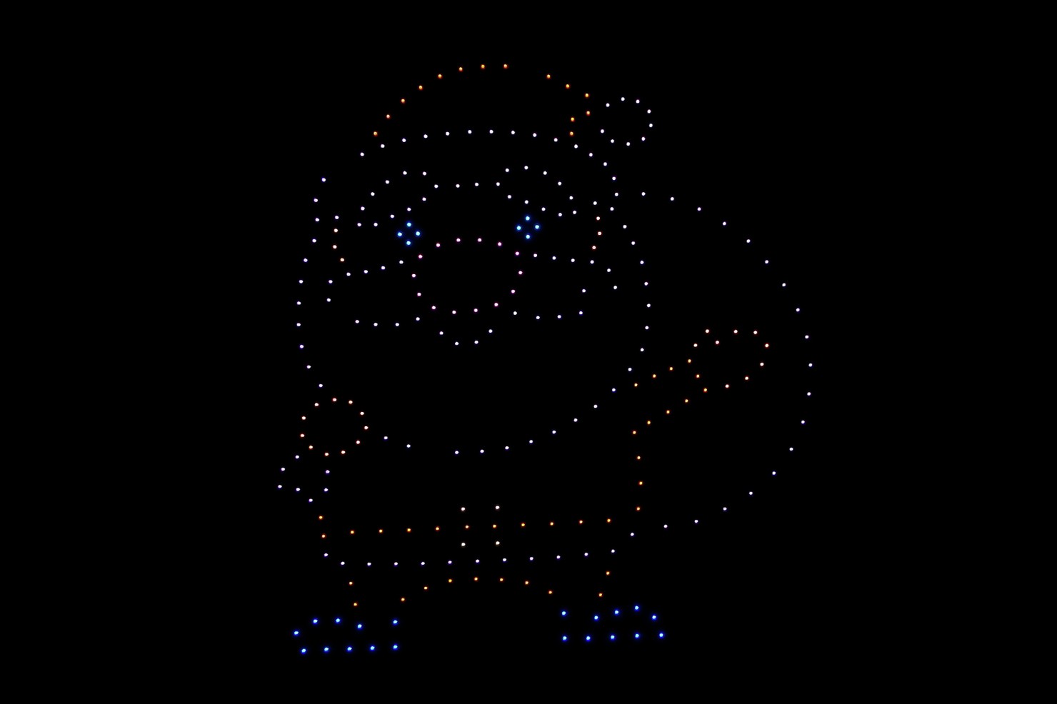 クリスマスドローンショー2021 in 上士幌＜サンタクロース＞