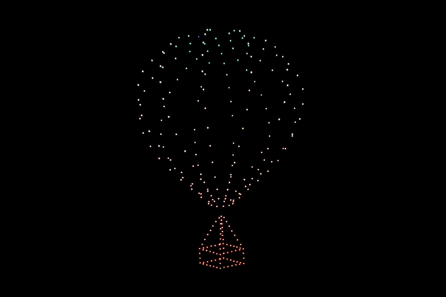 クリスマスドローンショー2021 in 上士幌＜気球＞