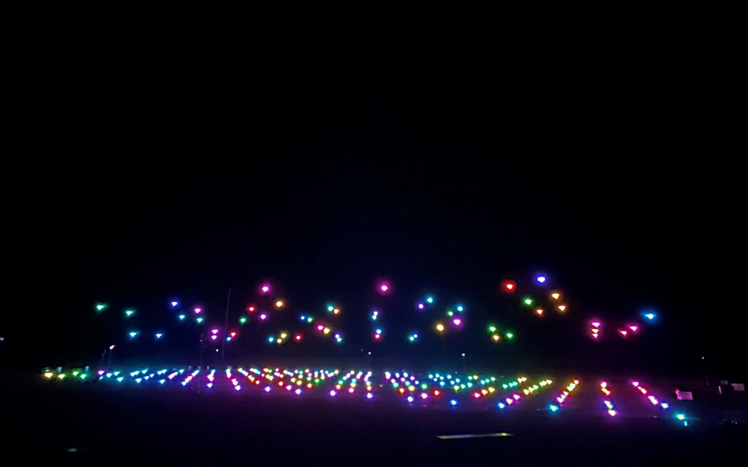 クリスマスドローンショー2021 in 上士幌＜離陸＞