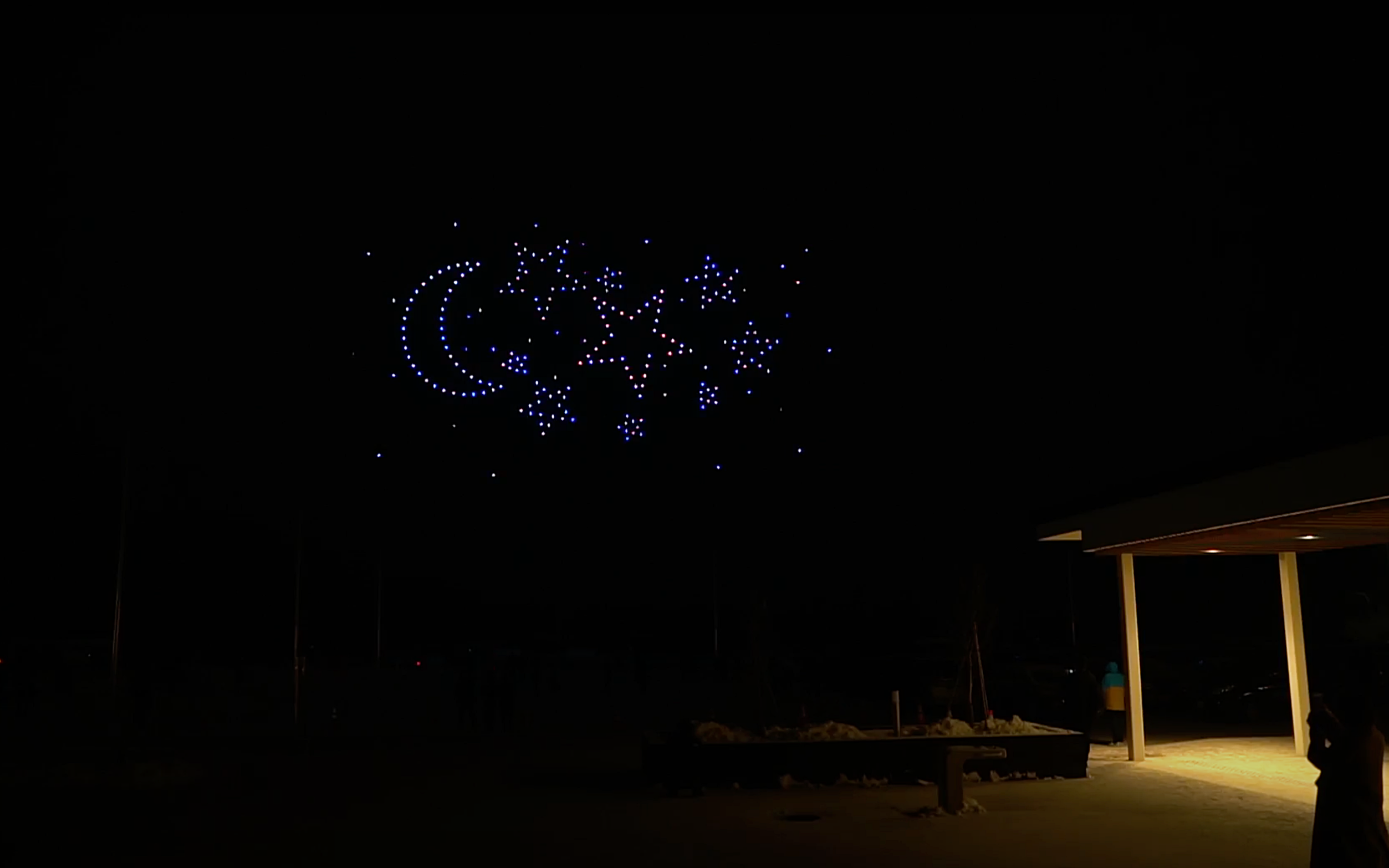 クリスマスドローンショー2021 in 上士幌＜2021.12.17.第1部＞