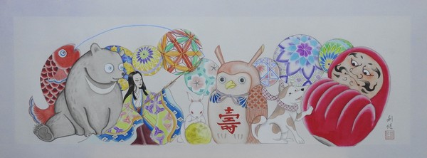 2023年度作品『鎮西八郎為朝 おくり絵 (ちんぜいはちろうためとも おくりえ)』原画/作：塚本 利佳 #10/10
