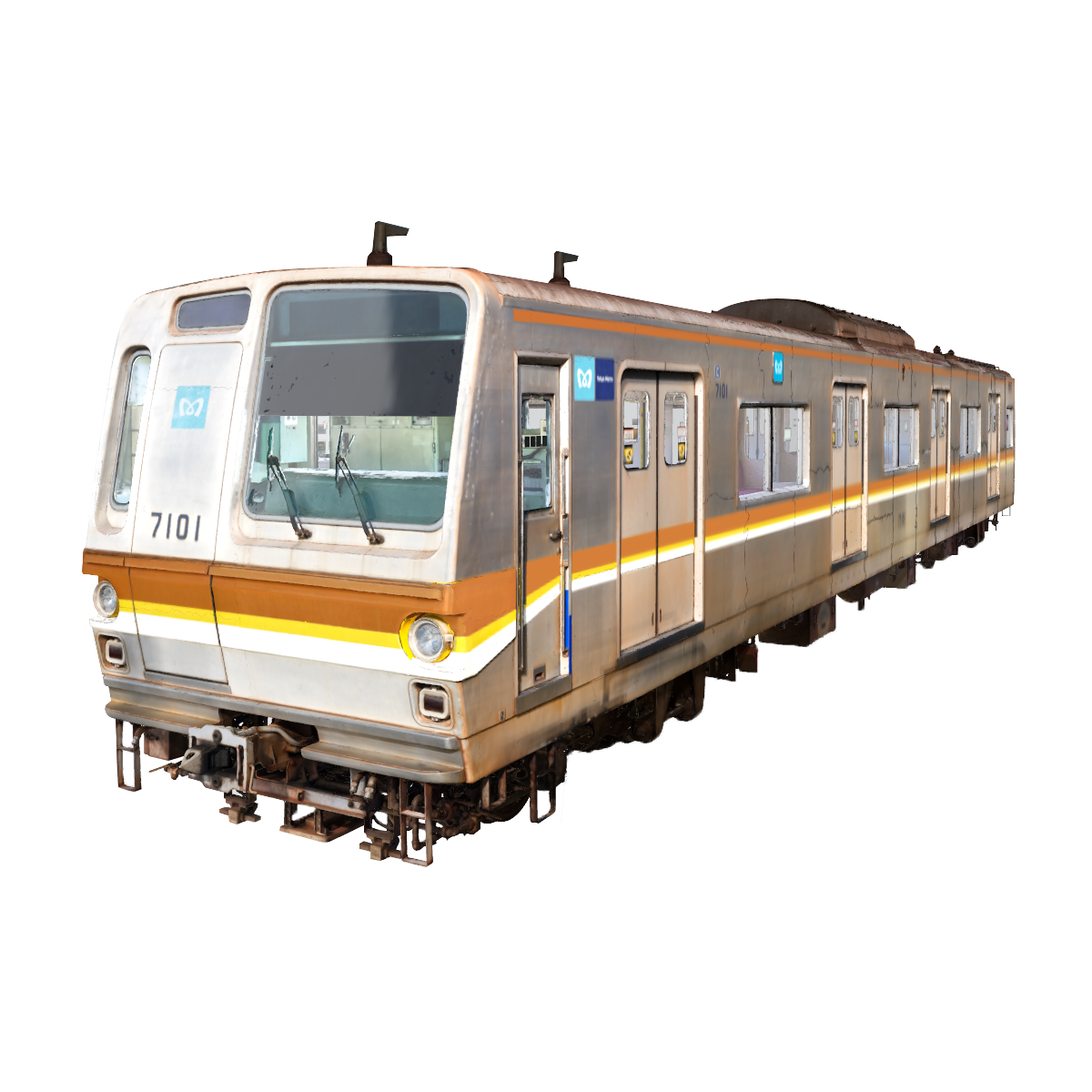 ＜CRYPTO METRO＞7000系引退記念3DモデリングNFT 東京メトロver #171/1000