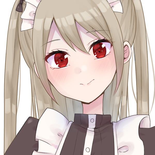 クラシカルなメイド服を着た元気な女の子