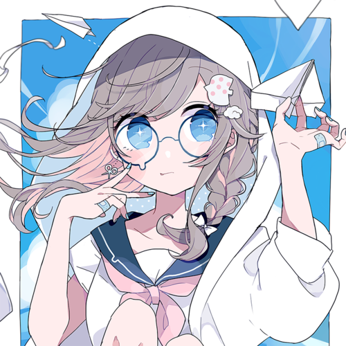 紙飛行機と少女 6 7 ちょん Illustrationのnft Adam Bygmo