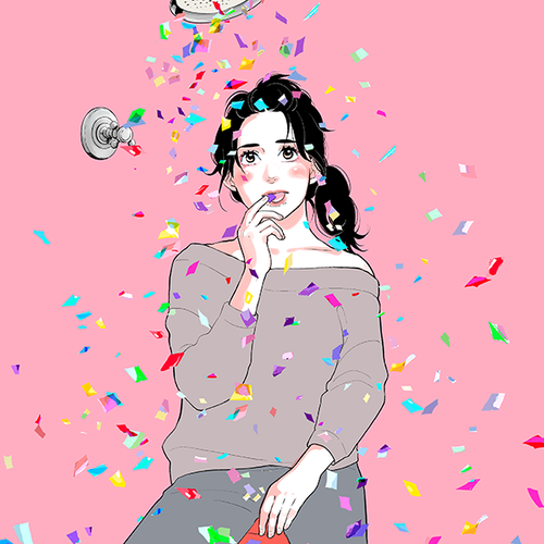 東村アキコ先生の日韓同時連載中作品 私のことを憶えていますか の3巻表紙用描き下ろしイラストです Adamのみでしか公開されない貴重なアイテムを数量限定での販売です 先生がどのようにイラストを制作しているのかがわかるレイヤー分けされたデータを保有者限定